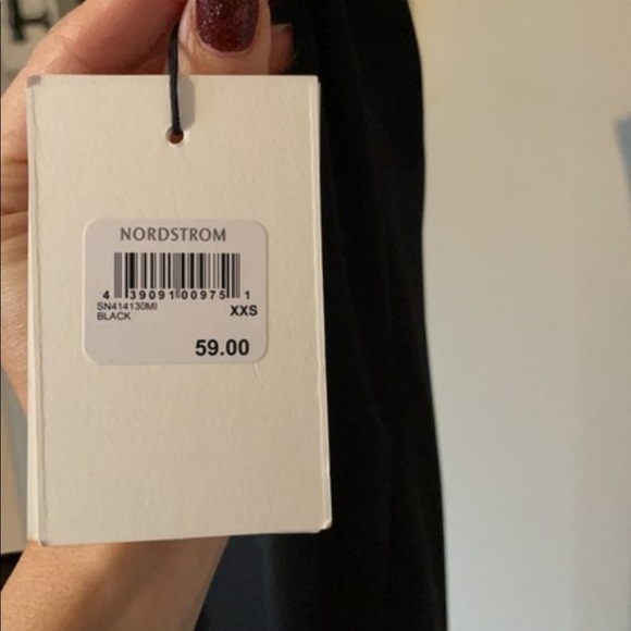 Something Navy long XXS floor length black dress - Picture 6 of 6